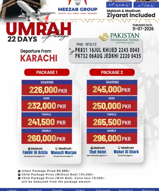 karachi umrha package