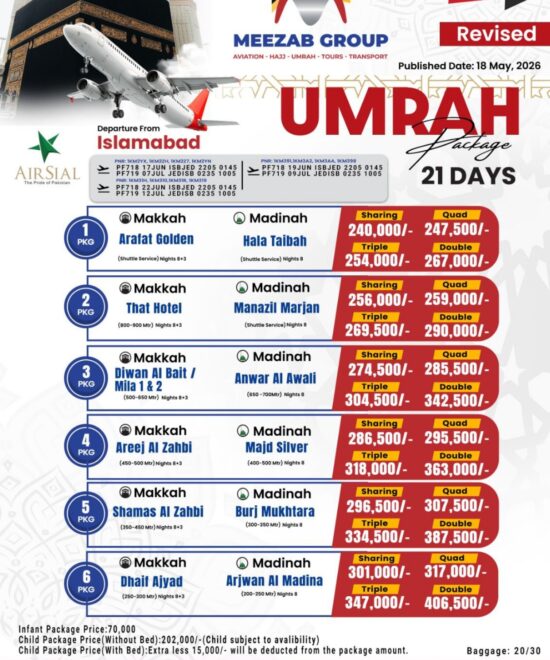 Islamabad Umrah Package