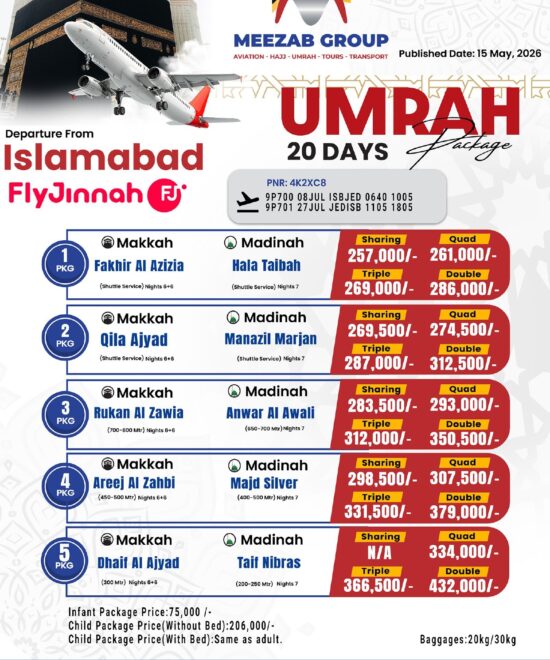 Islamabad Umrah Package