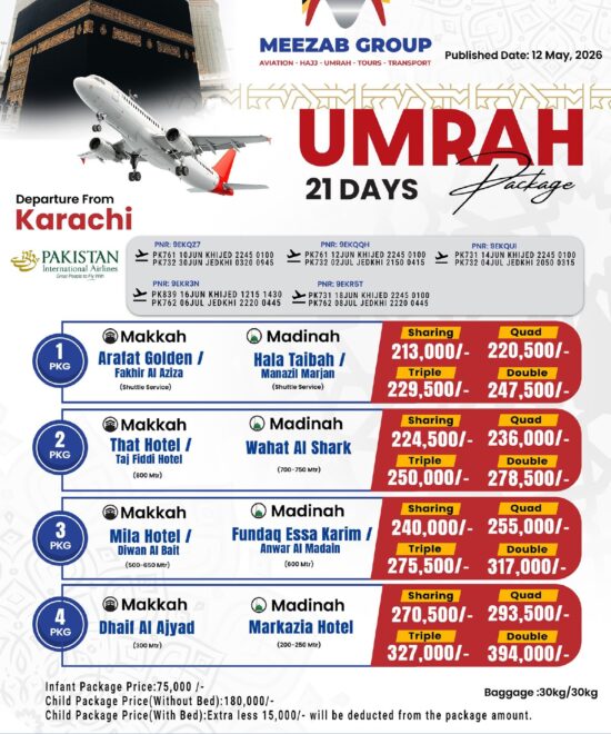Karachi Umrah Package