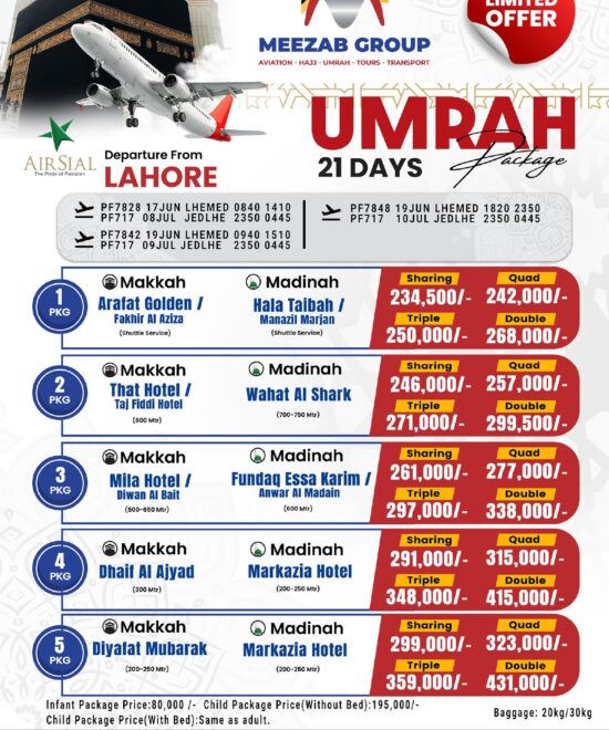 Lahore Umrah Package
