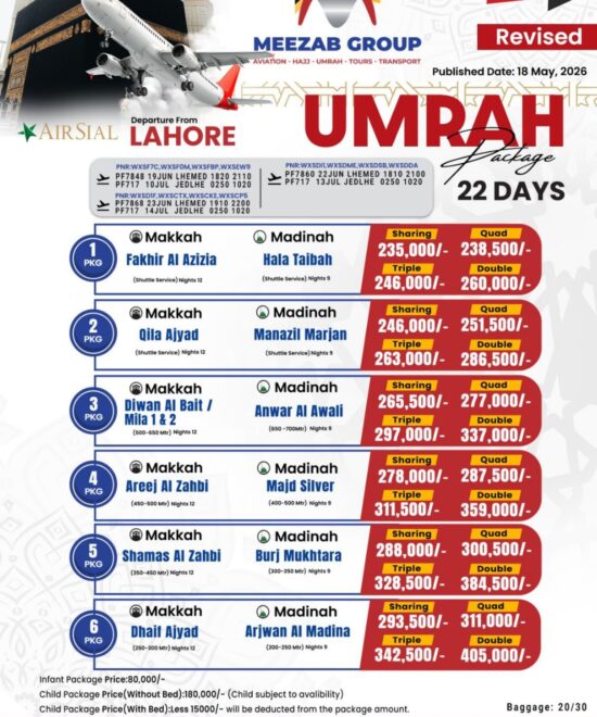 Lahore Umrah Package