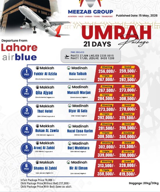 Lahore Umrah Package