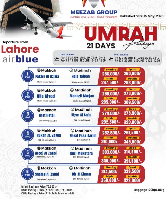 Lahore Umrah Package