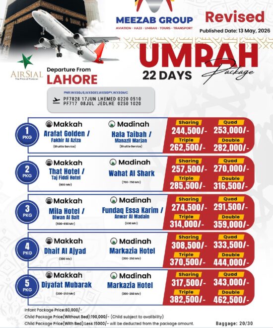 Lahore Umrah Package