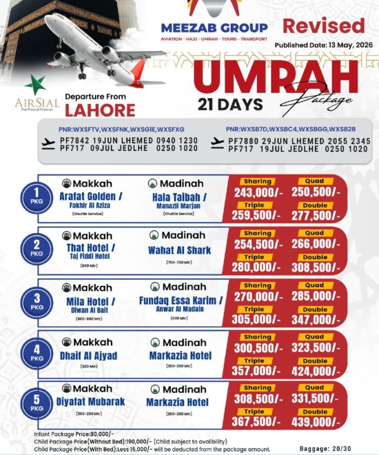 Lahore Umrah Package