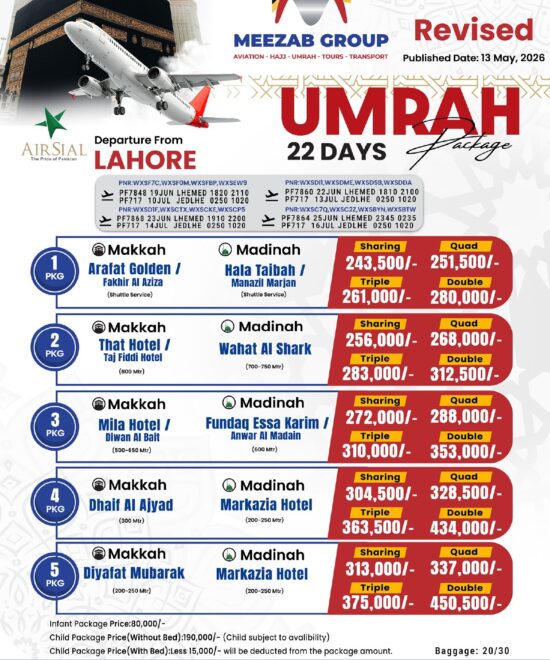 Lahore Umrah Package