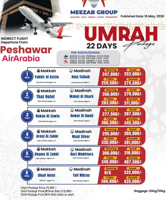 Peshawar Umrah Package