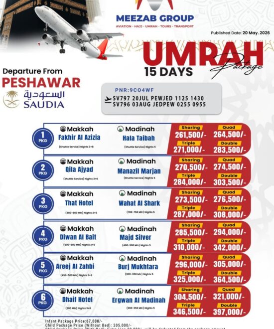 Peshawar Umrah Package