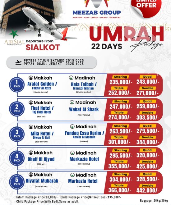 Saikot Umrah Package
