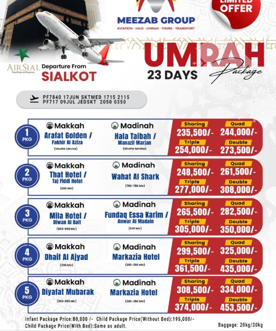 Saikot Umrah Package