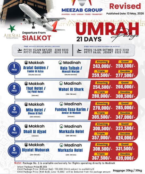 Saikot Umrah Package