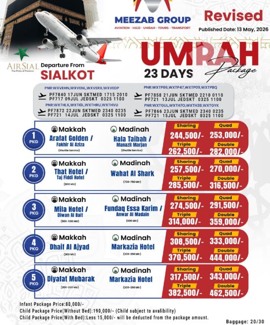 Saikot Umrah Package