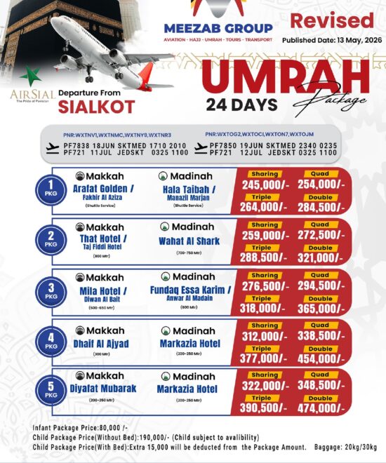 Saikot Umrah Package
