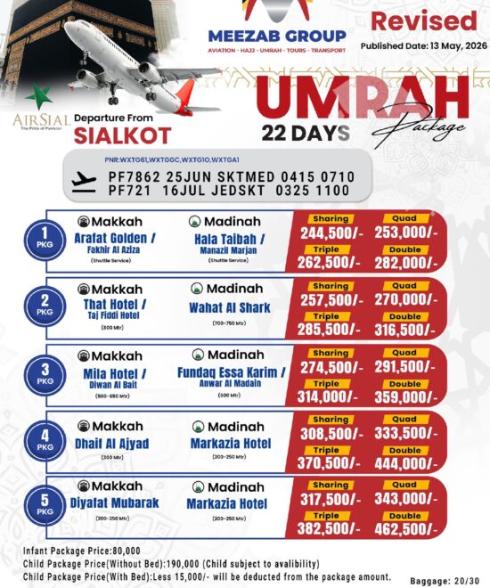 Saikot Umrah Package