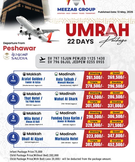 Peshawar Umrah Packages
