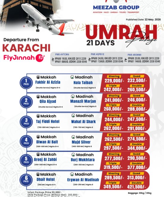 Karachi Umrah Package