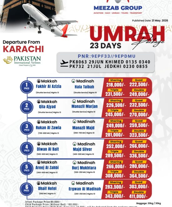Karachi Umrah Package