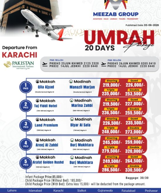 karachi  umrha package
