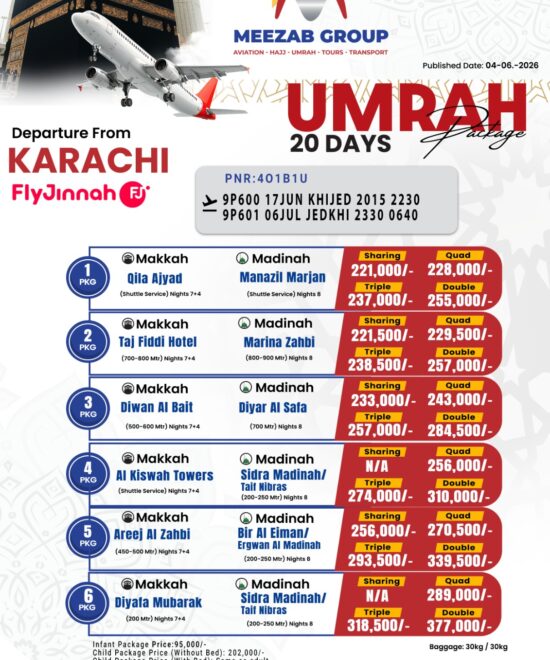 karachi  umrha package