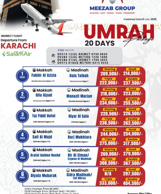 karachi  umrha package