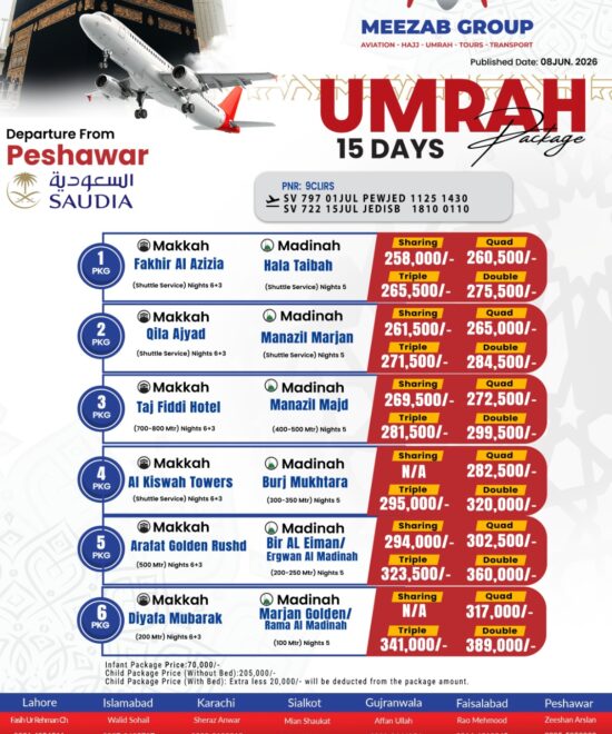 Peshawar Umrah Package