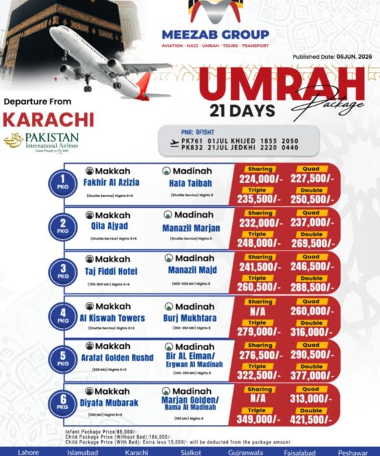 karachi umrha package