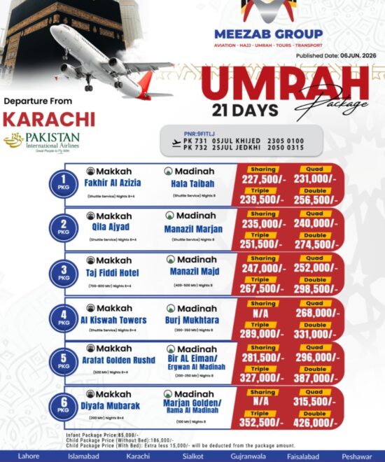 karachi  umrha package