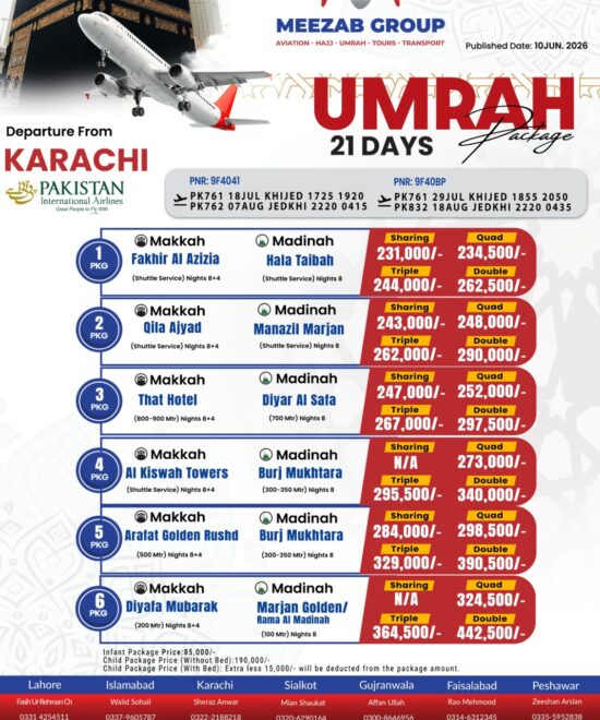 karachi umrha package