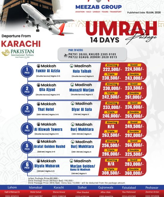 karachi umrha package