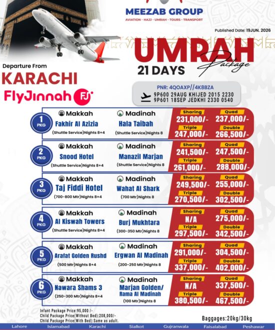 karachi  umrha package