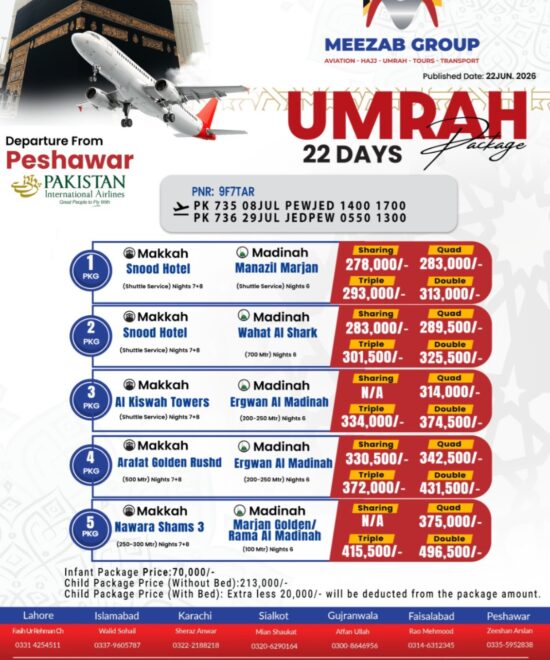 Peshawar Umrah Package