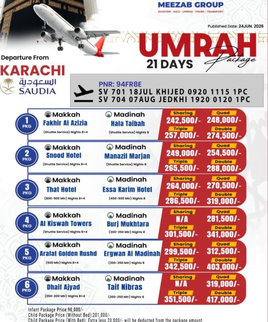 karachi  umrha package
