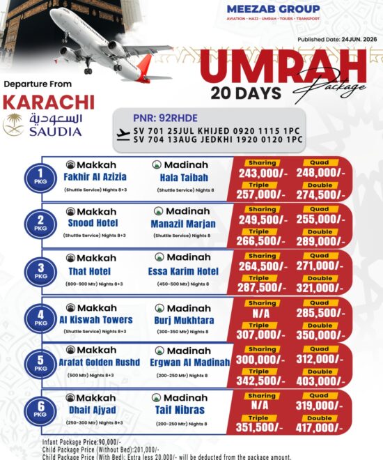 karachi  umrha package
