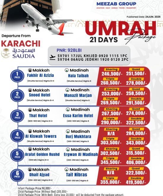 karachi  umrha package