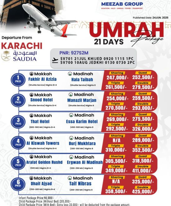 karachi  umrha package