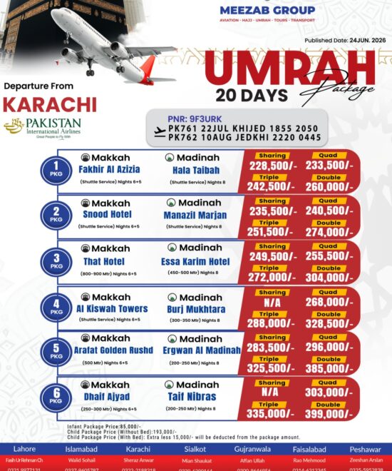 karachi  umrha package
