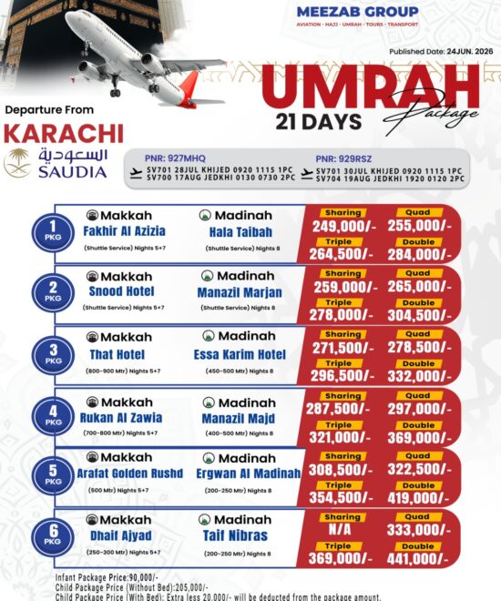 karachi  umrha package