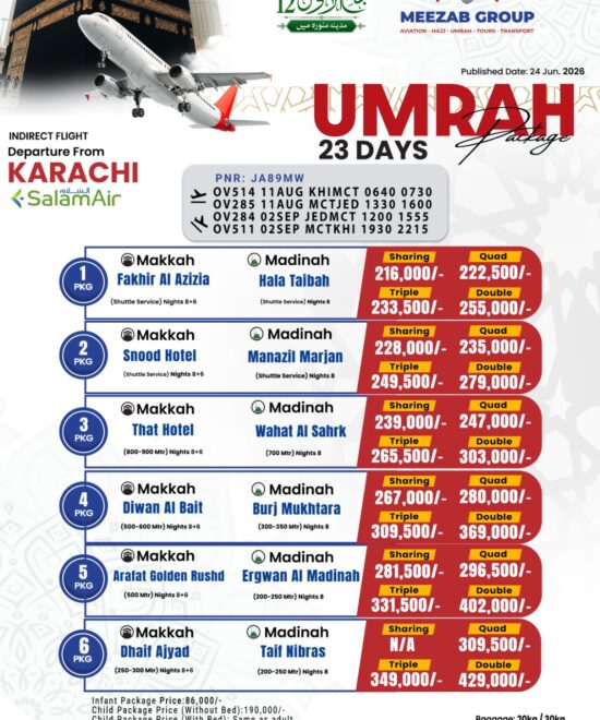 karachi  umrha package
