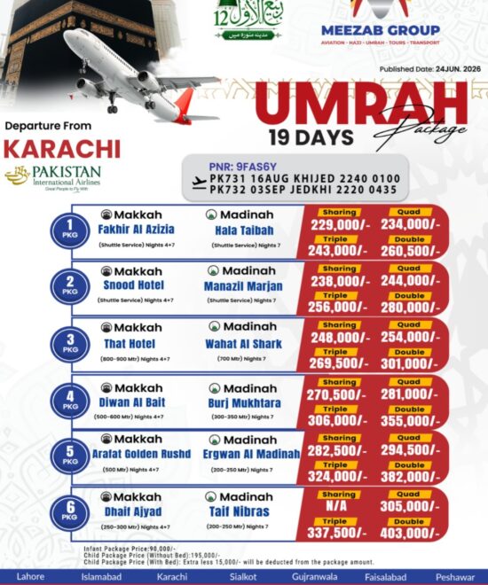 karachi  umrha package