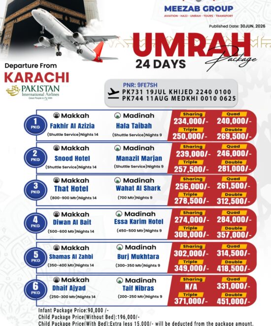 karachi umrha package