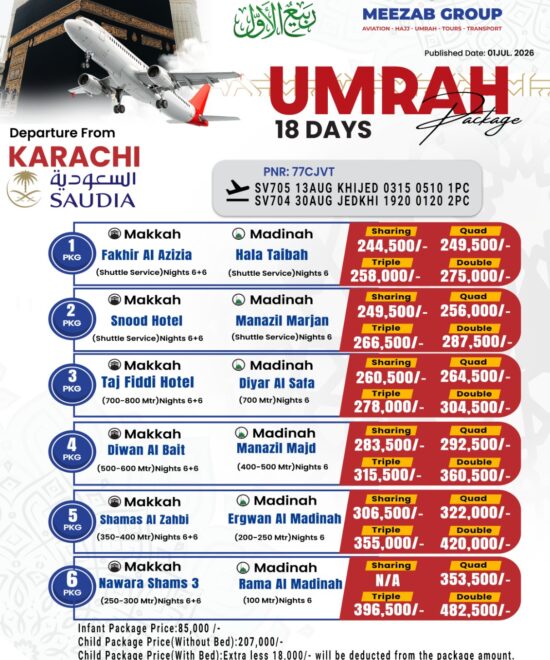 karachi umrha package
