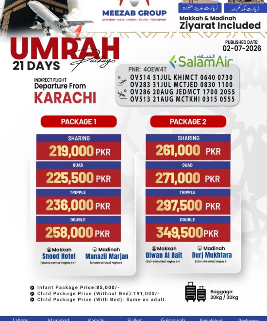karachi umrha package