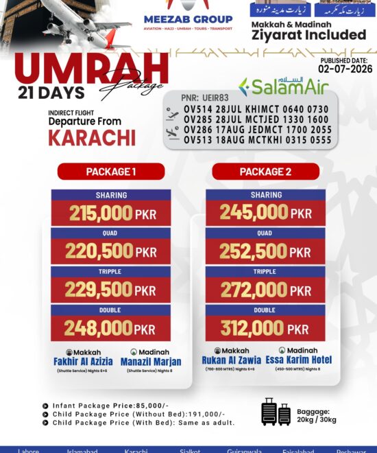 karachi umrha package