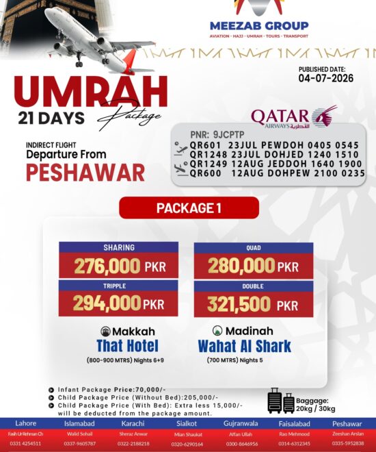 Peshawar Umrah Package