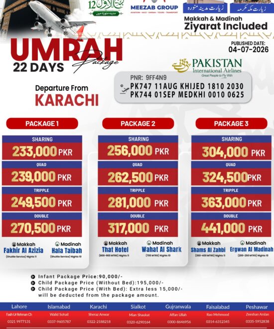 karachi  umrha package