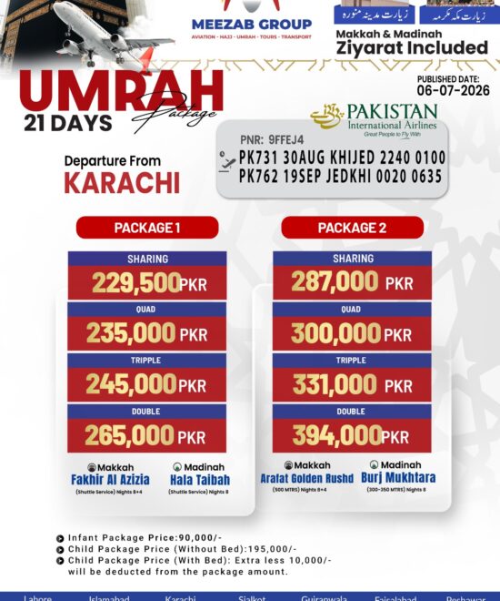 karachi  umrha package