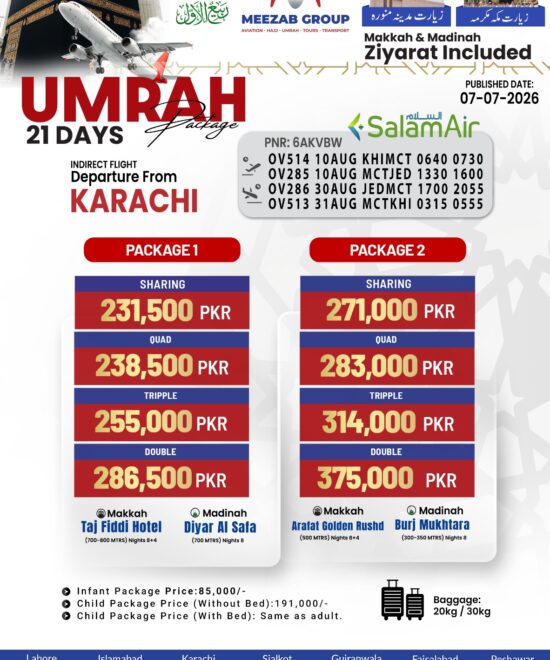 karachi umrha package