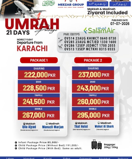 karachi umrha package