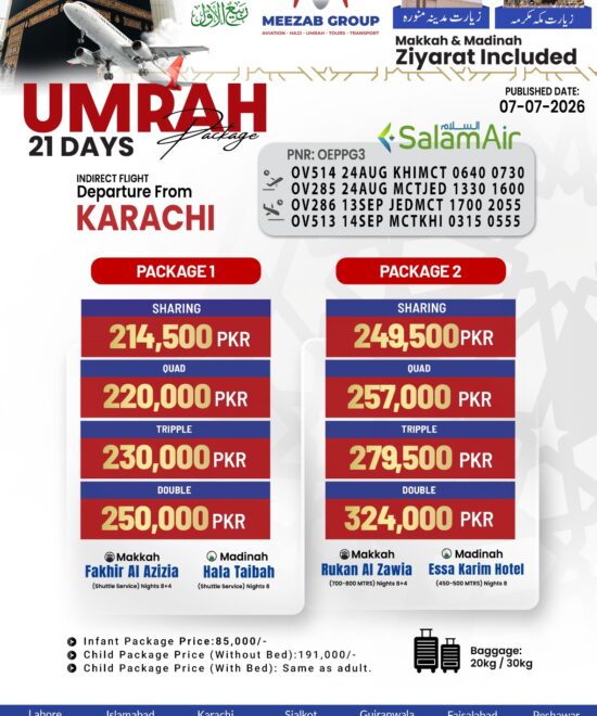 karachi umrha package